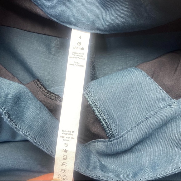 Lululemon The Lab Straight Leg Pants Size 4 Dark Teal Trousers - Picture 9 of 11